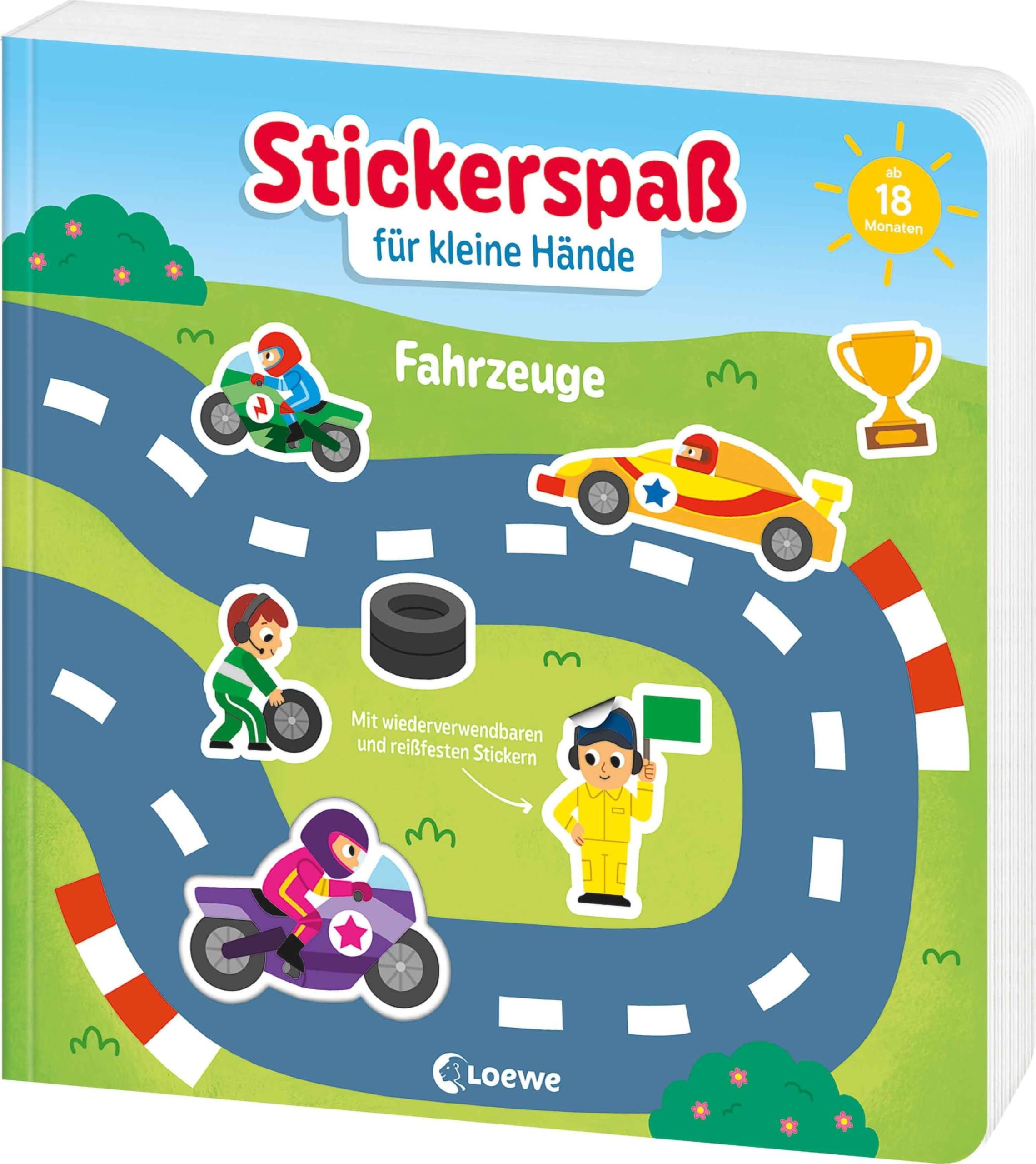 Stickerspaß für kleine Hände - Fahrzeuge: Unendlicher Stickerspaß für die Allerkleinsten - Mit wiederverwendbaren und reißfesten Stickern - Ab 18 Monaten