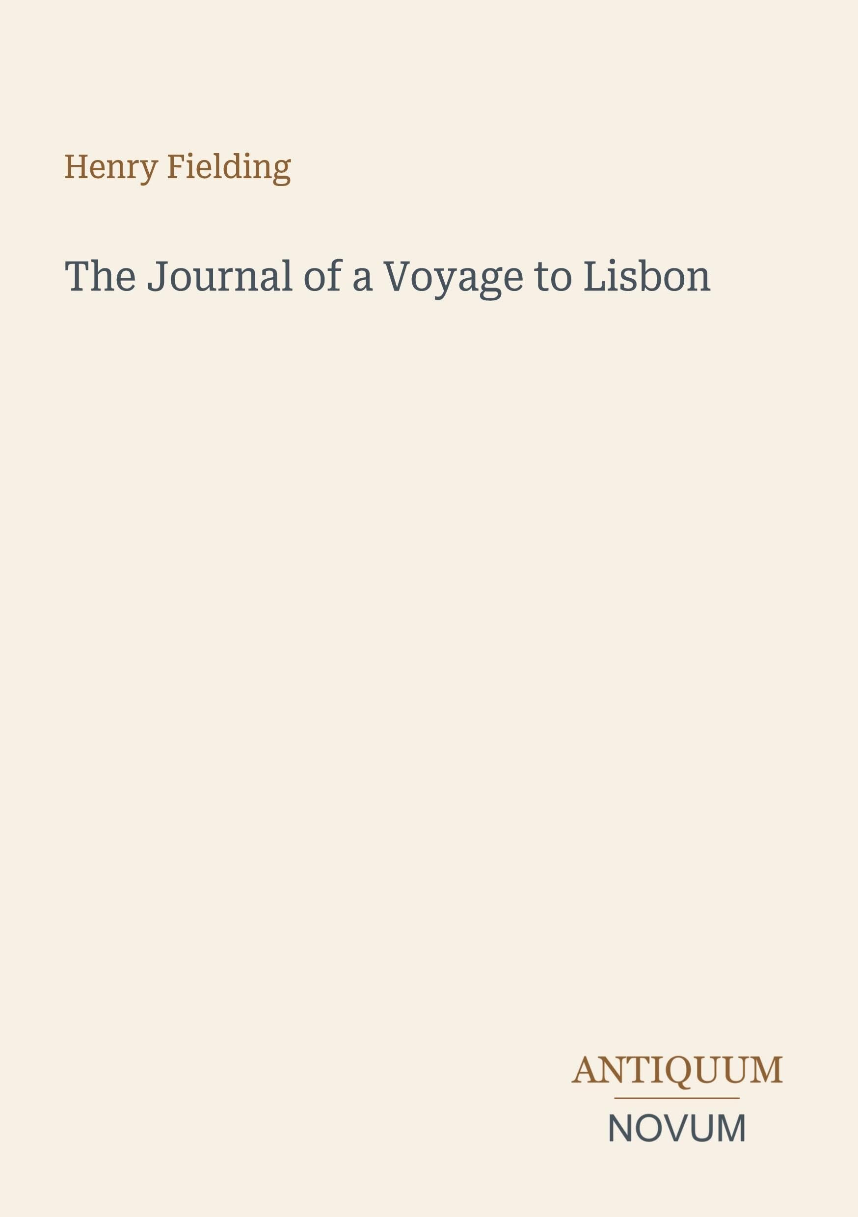The Journal of a Voyage to Lisbon