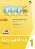 Flex und Flora - Ausgabe 2021: Paket Deutsch 1 DS: Buchstabenheft 1 / 2 / 3 und Sprachforscherheft / zwei Beilagen: Schreibtabelle und Buchstabenübersicht)