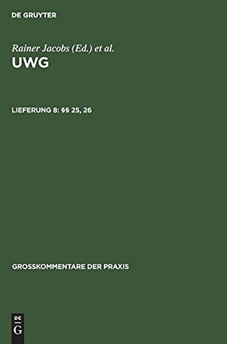§§ 25, 26 (Großkommentare der Praxis)