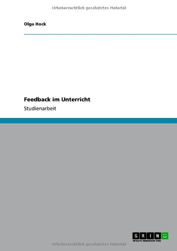 Feedback im Unterricht