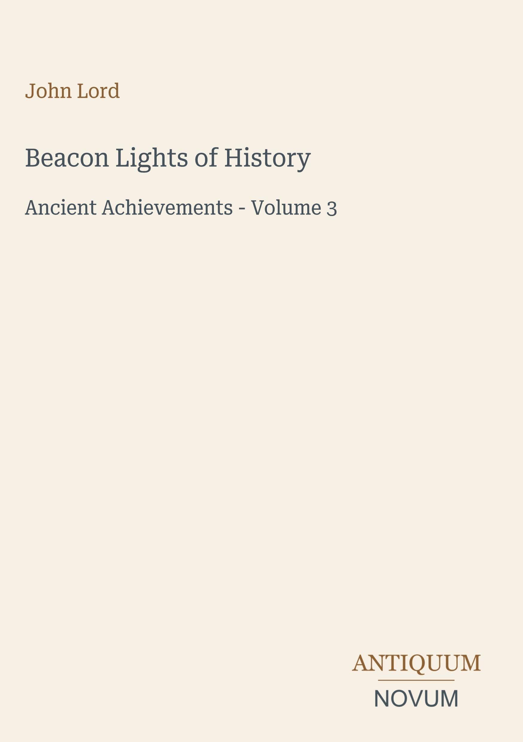 Beacon Lights of History