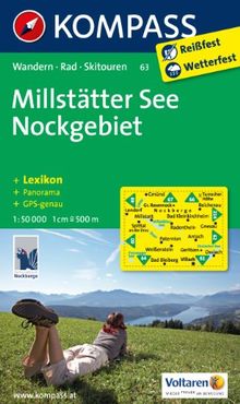 Millstätter See / Nockgebiet 1 : 50 000: Wanderkarte mit Kurzführer, Radrouten, alpinen Skirouten und Panorama. GPS-genau