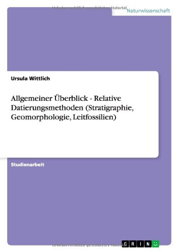 Allgemeiner Überblick - Relative Datierungsmethoden (Stratigraphie, Geomorphologie, Leitfossilien)