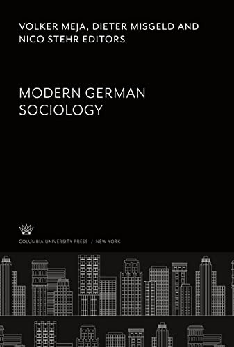 Modern German Sociology
