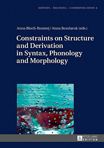 Constraints on Structure and Derivation in Syntax, Phonology and Morphology (Sounds - Meaning - Communication / Landmarks in Phonetics, Phonology and Cognitive Linguistics)