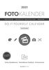 Foto-Bastelkalender weiß 2021 - aufstellbar - Do it yourself calendar 15x21 cm - datiert - Kreativkalender - Foto-Kalender - Alpha Edition