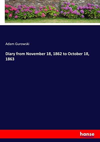 Diary from November 18, 1862 to October 18, 1863