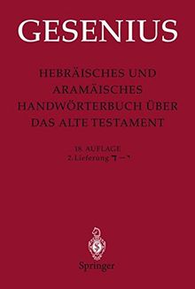 Hebräisches und Aramäisches Handwörterbuch über das Alte Testament: 2. Lieferung Dalet - Yod