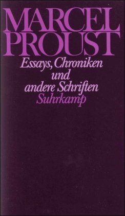 Werke Frankfurter Ausgabe 3 Essays Chroniken und andere Schriften - Marcel Proust Leinen