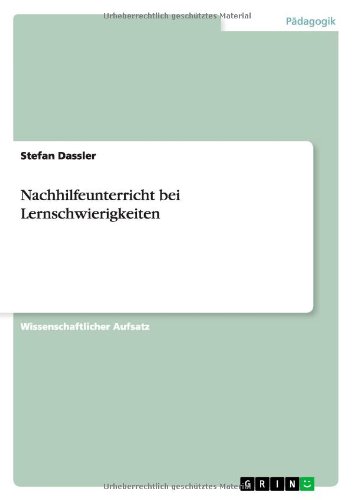 Nachhilfeunterricht bei Lernschwierigkeiten