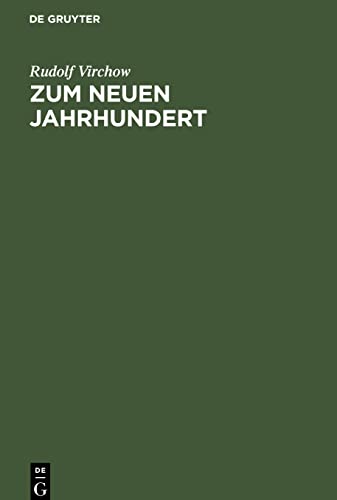 Zum neuen Jahrhundert: Ein alter Bericht über die Gestaltung- der pathologischen Anatomie in Deutschland, wie sie ist und wie sie werden muss