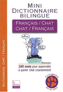 Mini-dictionnaire bilingue français-chat, chat-français