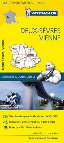 DEUX - SEVRES / VIENNE 11322 CARTE ' LOCAL ' ( France ) MICHELIN KAART