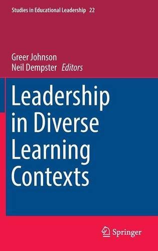 Leadership in Diverse Learning Contexts (Studies in Educational Leadership)
