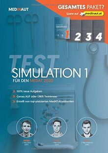 MEDINAUT: MedAT 2020 - Testsimulation 1 für den MedAT 2020 - Erstellt von top-platzierten Absolventen, 100% neue Aufgaben, sehr testnah / Band 1 ... 2020 (MEDINAUT TESTSIMULATIONEN, Band 1)