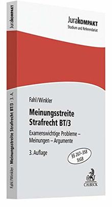Meinungsstreite Strafrecht BT/3: Examensrelevante Probleme - Meinungen - Argumente, §§ 267-358 StGB