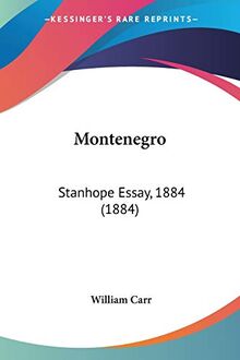 Montenegro: Stanhope Essay, 1884 (1884)