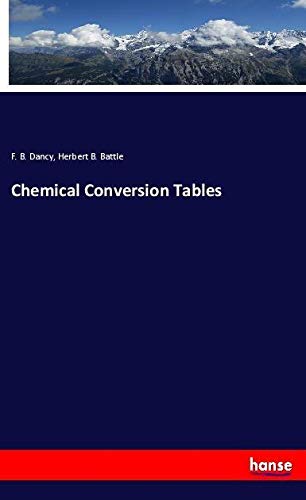 Chemical Conversion Tables