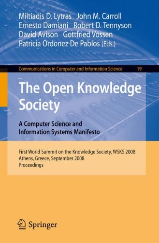 The Open Knowledge Society: A Computer Science and Information Systems Manifesto (Communications in Computer and Information Science)