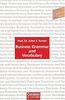 Business Grammar and Vocabulary, Übungsbuch: A Practice Book for Foreign Students. Englisch im Beruf