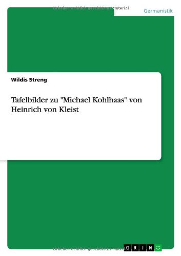 Tafelbilder zu Michael Kohlhaas von Heinrich von Kleist
