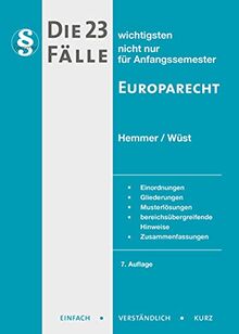 Die 23 wichtigsten Fälle - Europarecht (Skripten - Öffentliches Recht)