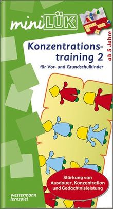 miniLÜK: Konzentrationstraining 2: für Vor- und Grundschulkinder: Stärkung von Ausdauer, Konzentration und Gedächtnisleistung