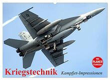 Kriegstechnik. Kampfjet-Impressionen (Wandkalender 2023 DIN A2 quer), Calvendo Monatskalender