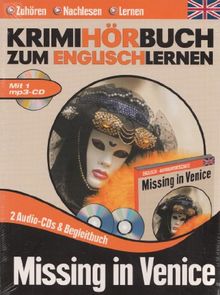 Krimihörbuch zum Englischlernen - Missing in Venice 3 CD Box