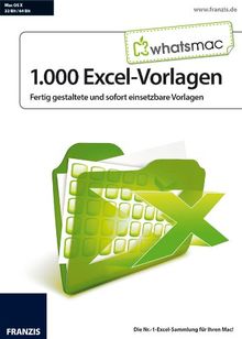 WhatsMac - 1.000 Excel-Vorlagen