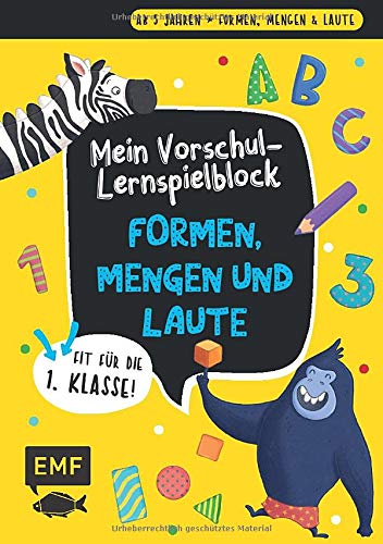 Mein bunter Lernspielblock – Vorschule: Formen, Mengen und Laute: Übungen und Rätsel ab 5 Jahren