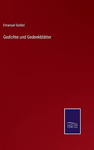 Gedichte und Gedenkblätter