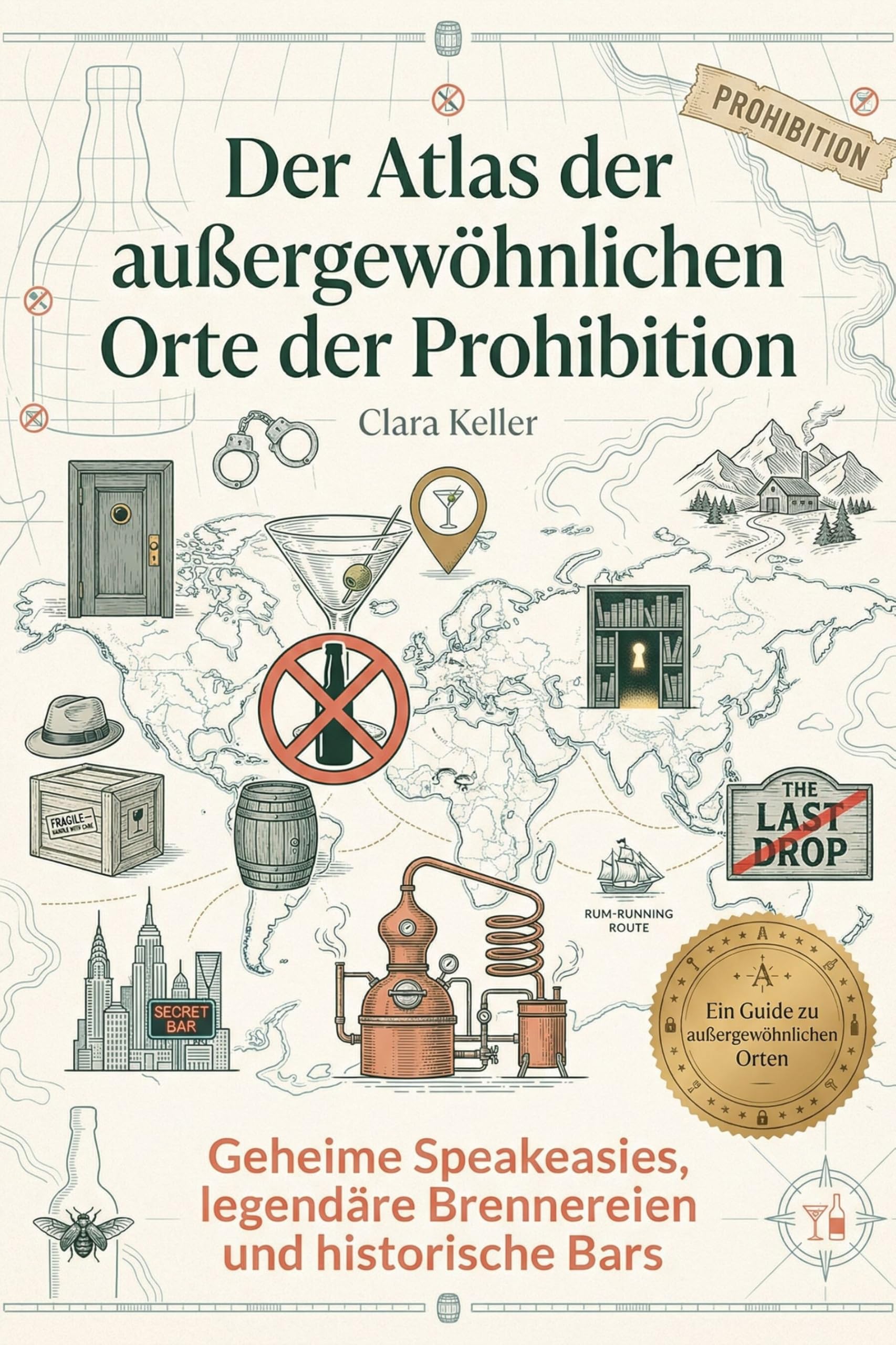 Der Atlas der außergewöhnlichen Orte der Prohibition: Geheime Speakeasies, legendäre Brennereien und historische Bars. Ein Reiseführer für Genießer. Das perfekte Geschenk für Cocktail-Liebhaber