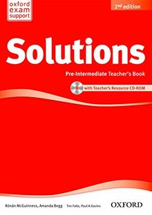 Solutions: Pre-intermediate: Teacher's Book and CD-ROM Pack (Solutions Second Edition)