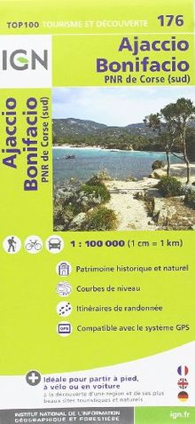 IGN 1 : 100 000 Ajaccio Bonifacio: Top 100 Tourisme et Découverte (Ign Map)