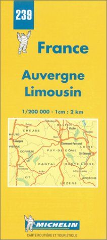 Michelin Karten, Bl.522 : Auvergne, Limousin (Michelin Maps)