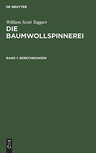 Berechnungen (William Scott Taggart: Die Baumwollspinnerei)