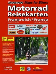 RV Motorrad-Reisekarte Frankreich Süd mit Korsika