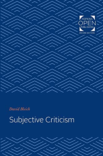 Subjective Criticism