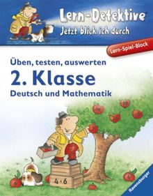 Lern-Spiel-Block. Deutsch und Mathematik (2. Klasse): Üben, testen, auswerten von Sieglinde Diem | Buch | Zustand sehr gut