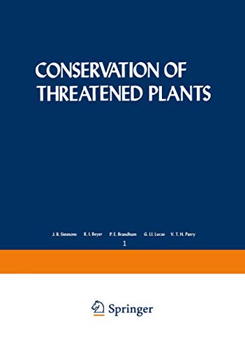 Conservation of Threatened Plants (Nato Conference Series, 1, Band 1)