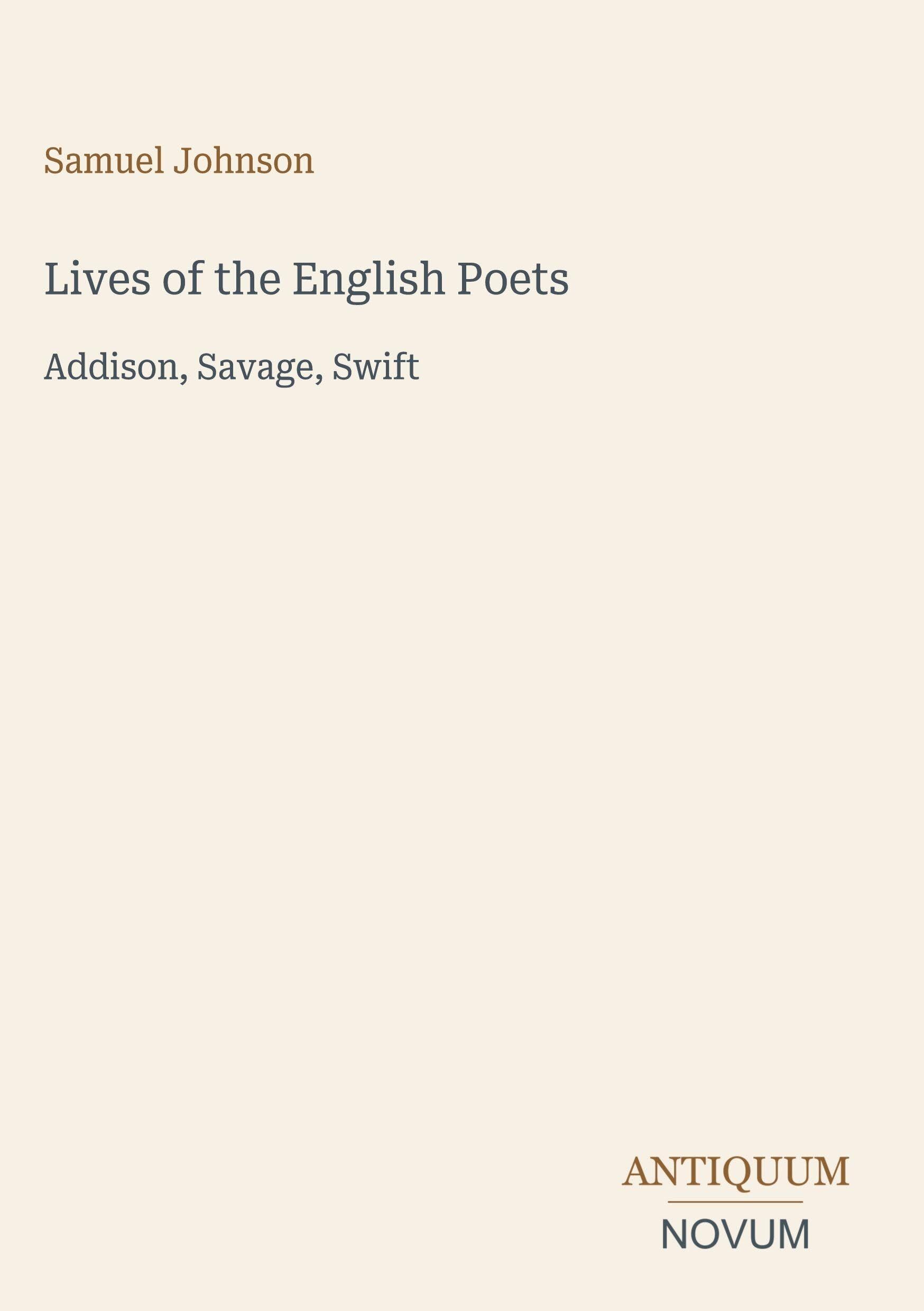 Lives of the English Poets