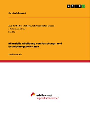 Bilanzielle Abbildung von Forschungs- und Entwicklungsaktivitäten