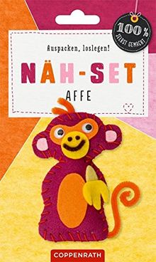Näh-Set: Filzanhänger Affe (100% selbst gemacht)