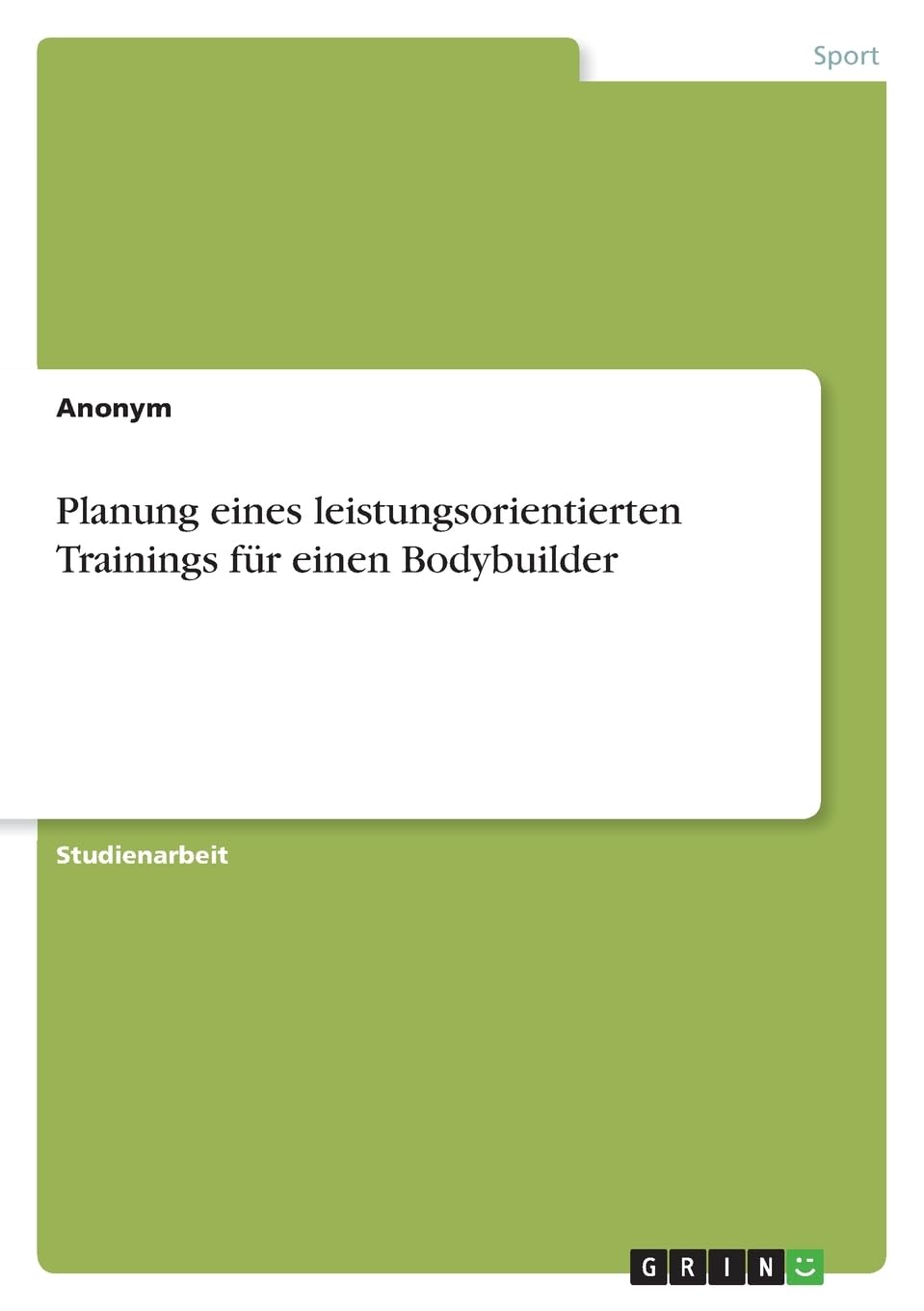 Planung eines leistungsorientierten Trainings für einen Bodybuilder