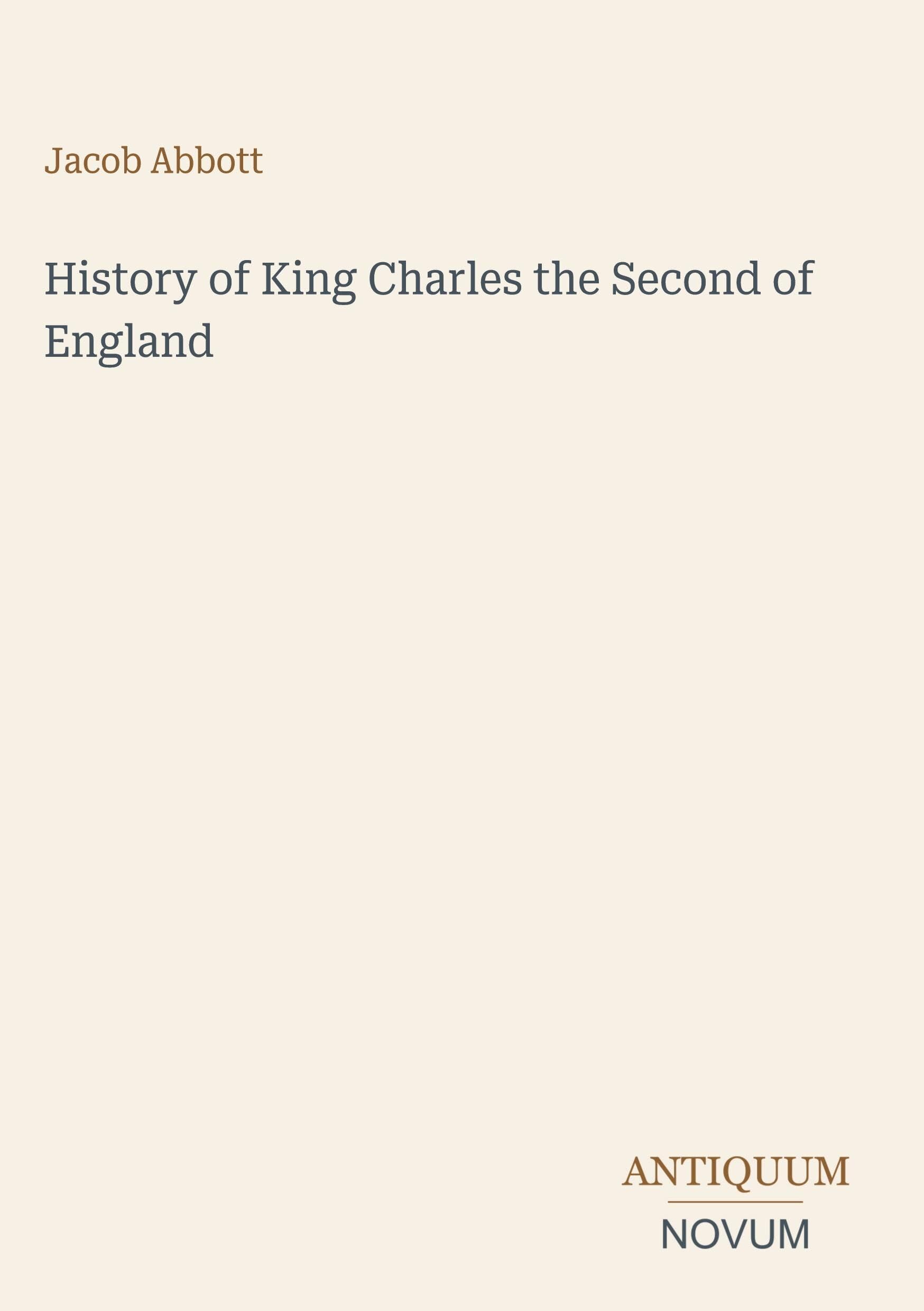 History of King Charles the Second of England