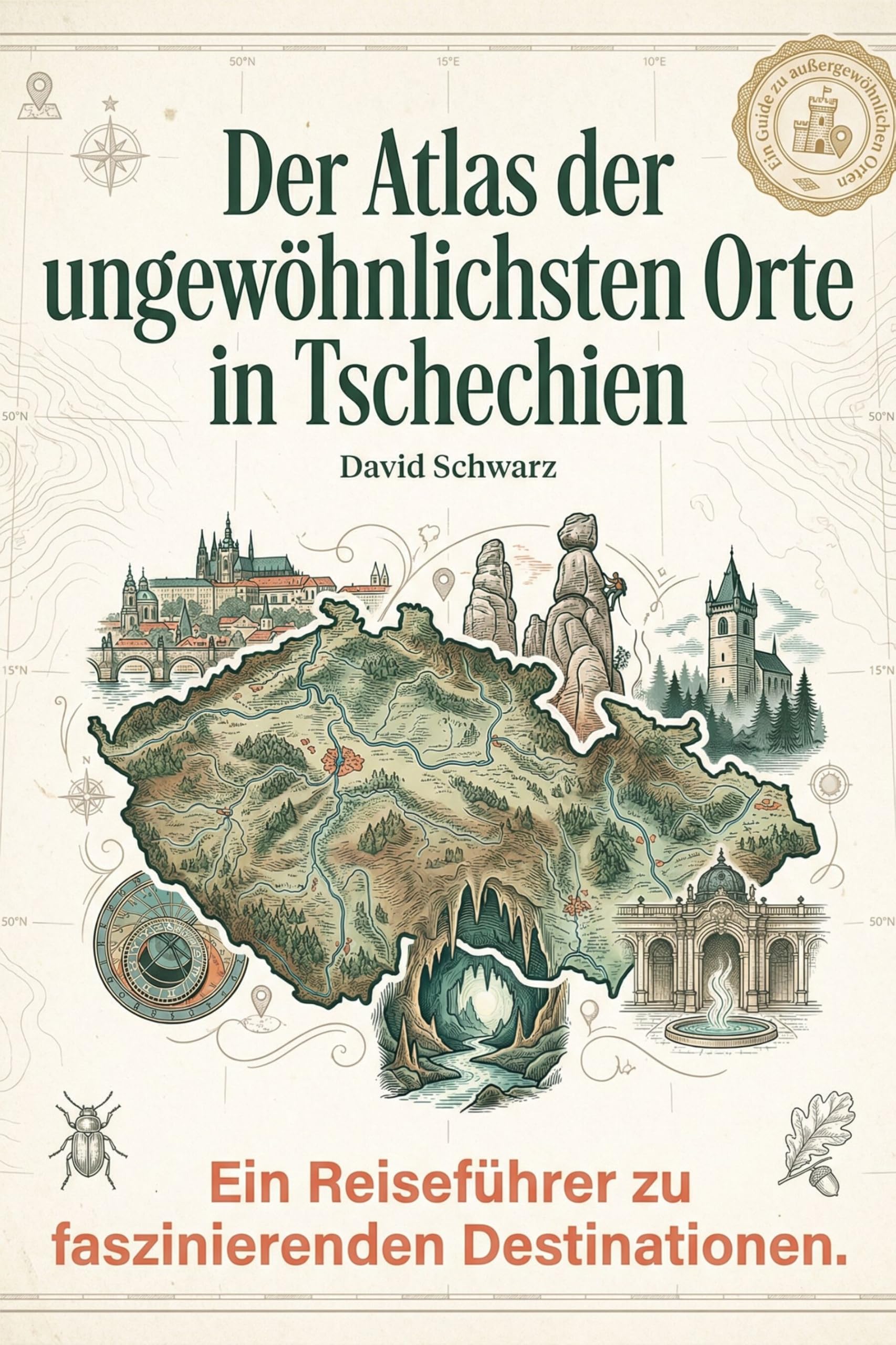 Der Atlas der ungewöhnlichsten Orte in Tschechien: Ein Reiseführer zu faszinierenden Destinationen. Der ultimative Guide für Entdecker und Kultur-Fans. Das perfekte Geschenk für Tschechien-Reisende