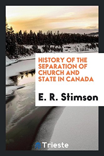 History of the separation of church and state in Canada