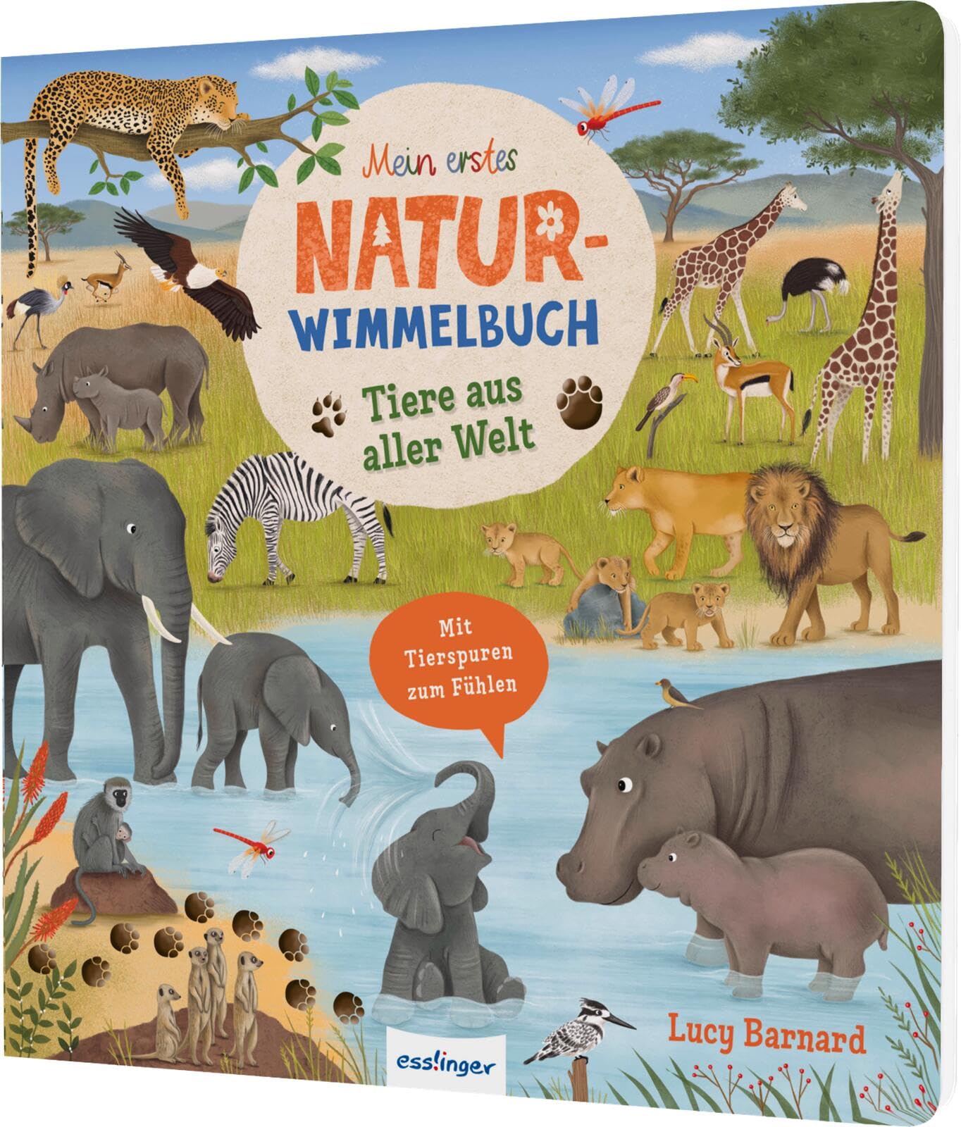Tiere aus aller Welt: Mit Tierspuren | Mit Suchaufgaben & kurzer Geschichte für Kinder ab 2 Jahren (Mein erstes Natur-Wimmelbuch)